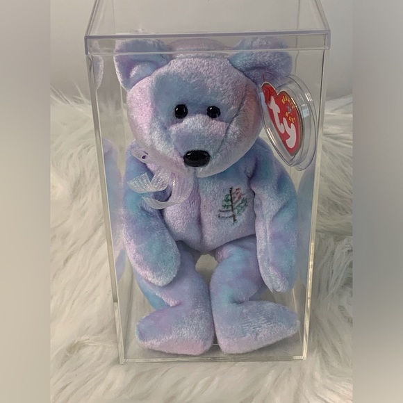 Ty(16) Issy Chicago Four Seasons Hotel Purple Stuffed Animal Bear - Picture 10 of 11